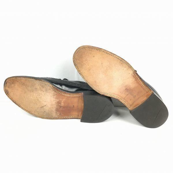 Royal Tweed от Cheaney Сделано в Англии Винтажные туфли-оксфорды черного цвета Размер 9.5 / 28.0 см Мужские(ИСПОЛЬЗОВАЛ)