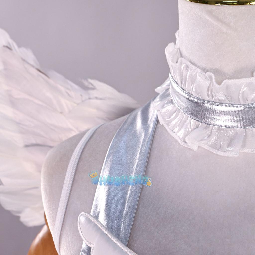 Panty Stocking Cosplay PANTY & STOCKING with GARTERBELT Costume Angel Dress Wing Women Halloween Carnival Party