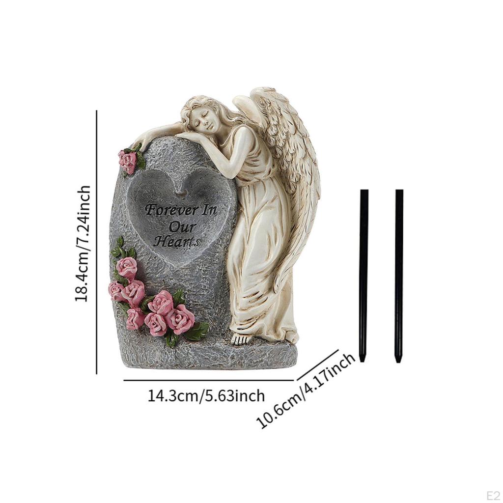 Статуэтка ангела, солнечная садовая статуя для использования на открытом воздухе