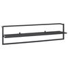 VidaXL Towel Rack Black 95x25x22 Cm Iron