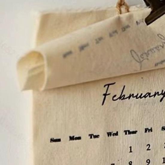 Тканевый настенный календарь 2026 Настенный тканевый календарь Янв. 2026 - Дек.