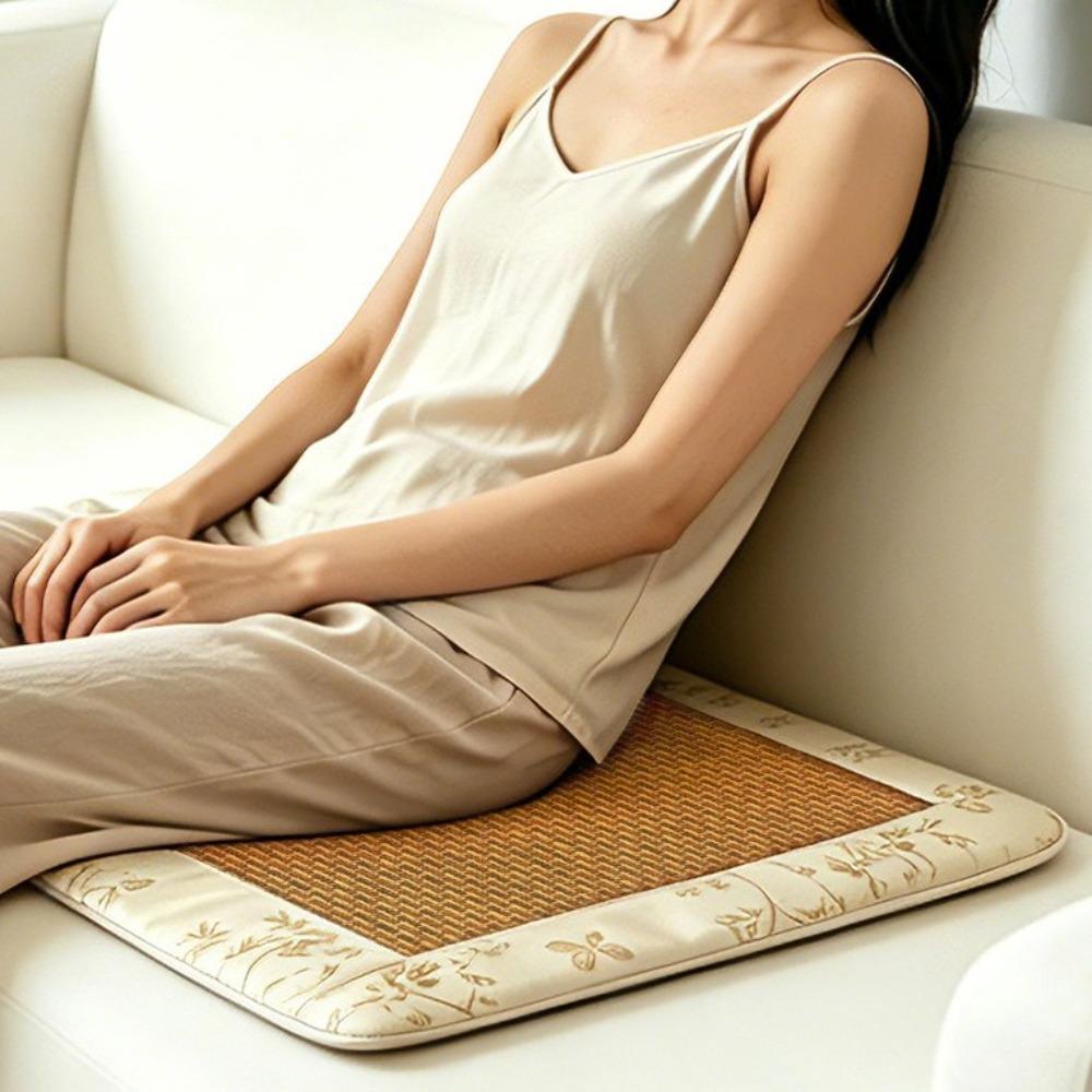 Breathable Rattan Weaving Seat Cushion Thickened Chair Pad Simple Modern Tatami Pad Office