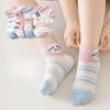 5Pairs/lot Children Socks for Girls Cotton Cute Outdoor Travel Sports Socks Cartoon Animal Causual Sports Clothes Accessories