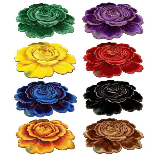 Коврик для пола Традиционный китайский цветочный дизайн Несколько размеров Спальня Мягкий ковер Гостиная Спальня Дверь