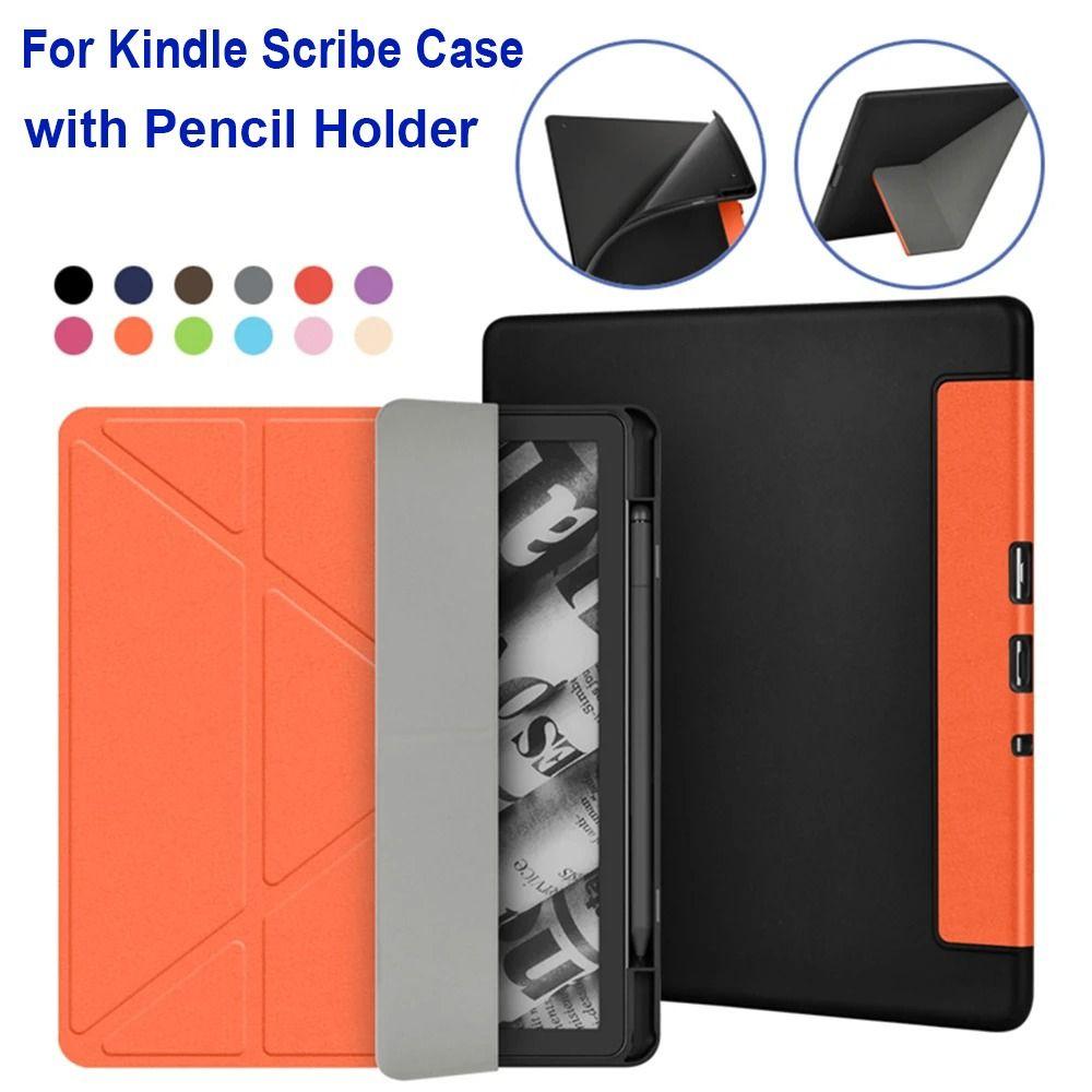 Многофункциональная складная подставка-чехол для электронной книги с держателем для карандаша для Kindle Scribe 10,2 дюйма 2022 г.