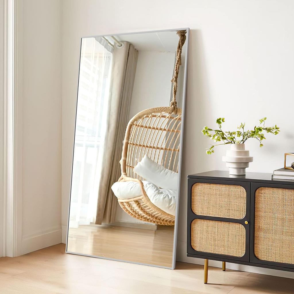 MiraHope Full Body Full Body Standing Full Body Wall Hanging Mirror Mirror, Stylish, Mirror, Large, Full-length Mirror, Mirror, Mirror, (146x80cm,