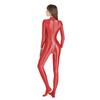 Diving Suit for Also Nylon Swimsuits with Legs [AMORESY] Shiny, Full-body Skin-on-skin Competitions. Available (red, L)