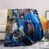 1Pc Erling Haaland Print Flannel Blanket High Quality Warm Comfortable Cover for All Seasons Perfect for Gifts Home Decor