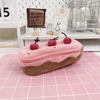 Cute Pencil Bag Plush Cherry Cake Pencil Case Large Capacity Student Stationery Storage for Girls Kids Back To School Gift