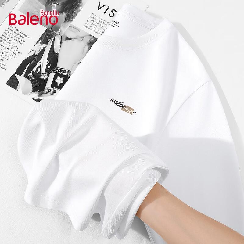 Baleno Men's Oversized Cotton Long Sleeve Crew Neck T-Shirt
