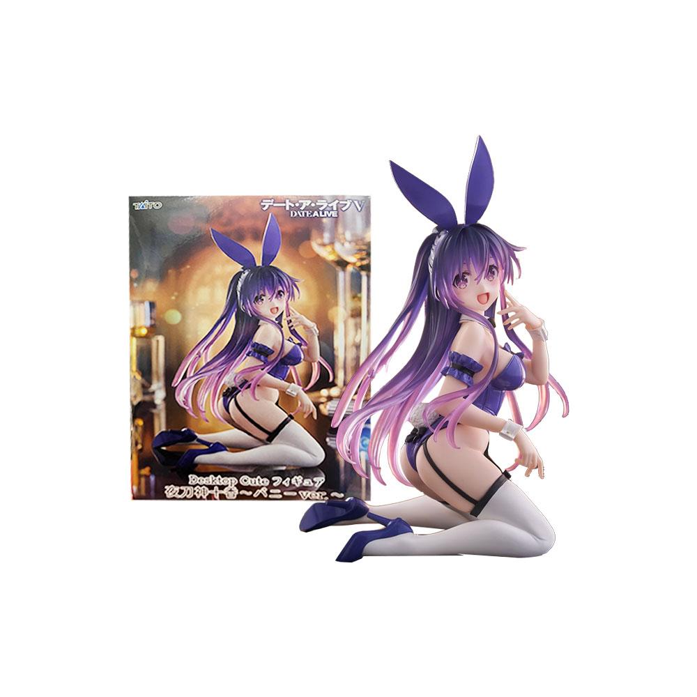 13 см Аниме DATE A LIVE Фигурка Ятогами Тока Девушка-кролик На коленях Аниме Модель Игрушки Подарки Коллекция Украшения Орнаменты ПВХ