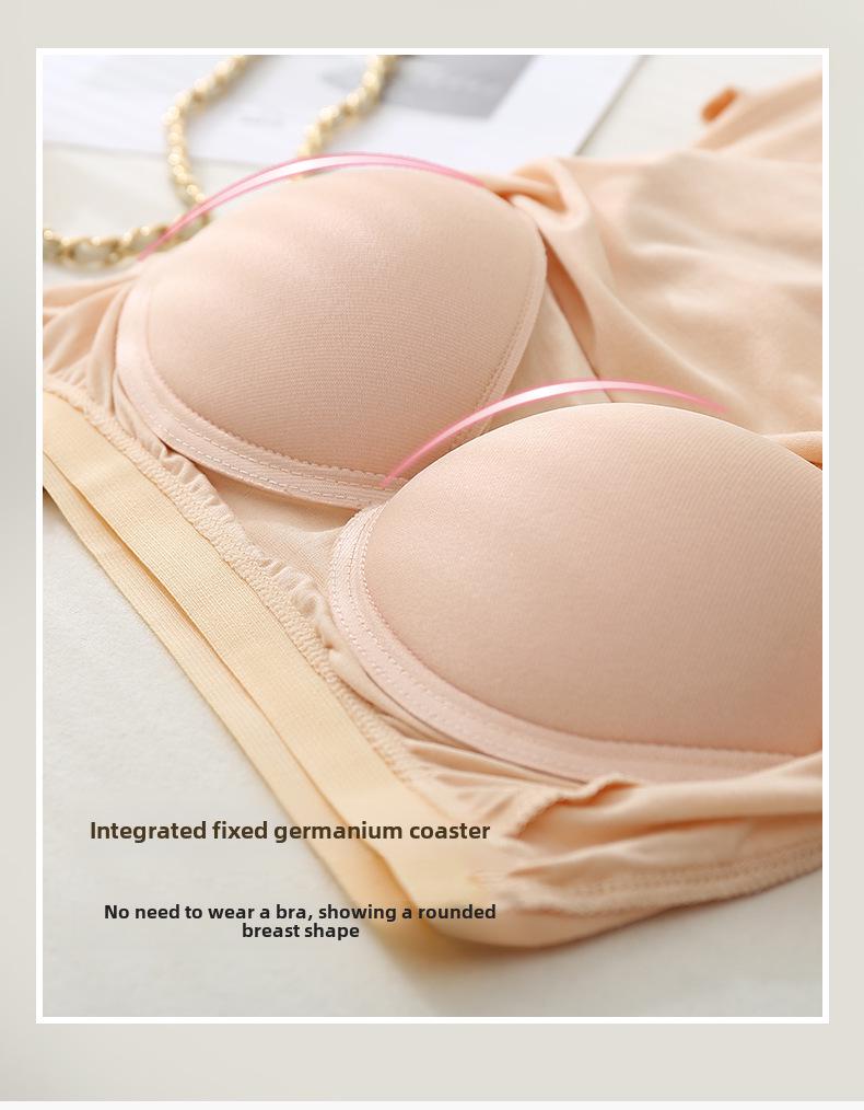 Женский модальный жилет с короткими рукавами, тонкий, большого размера, узкие чашечки