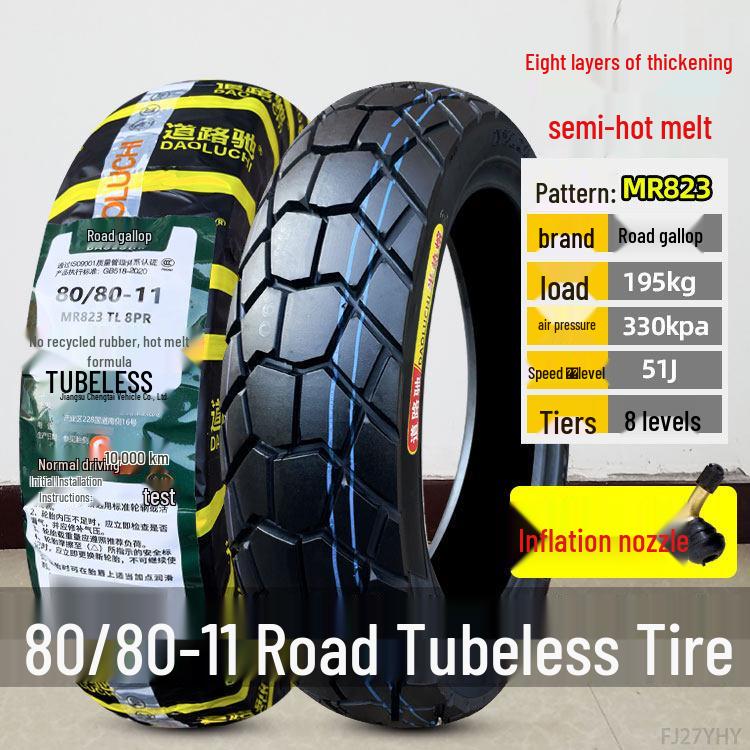 Zhengxin Electric Vehicle & Motorcycle Tire 90/80-11, 110/70-100 Vacuum Tire for Road Riding