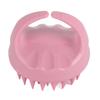 Многофункциональный массажер для кожи головы, щетка для массажа и очищения от перхоти, шампунь для мытья волос, розовый