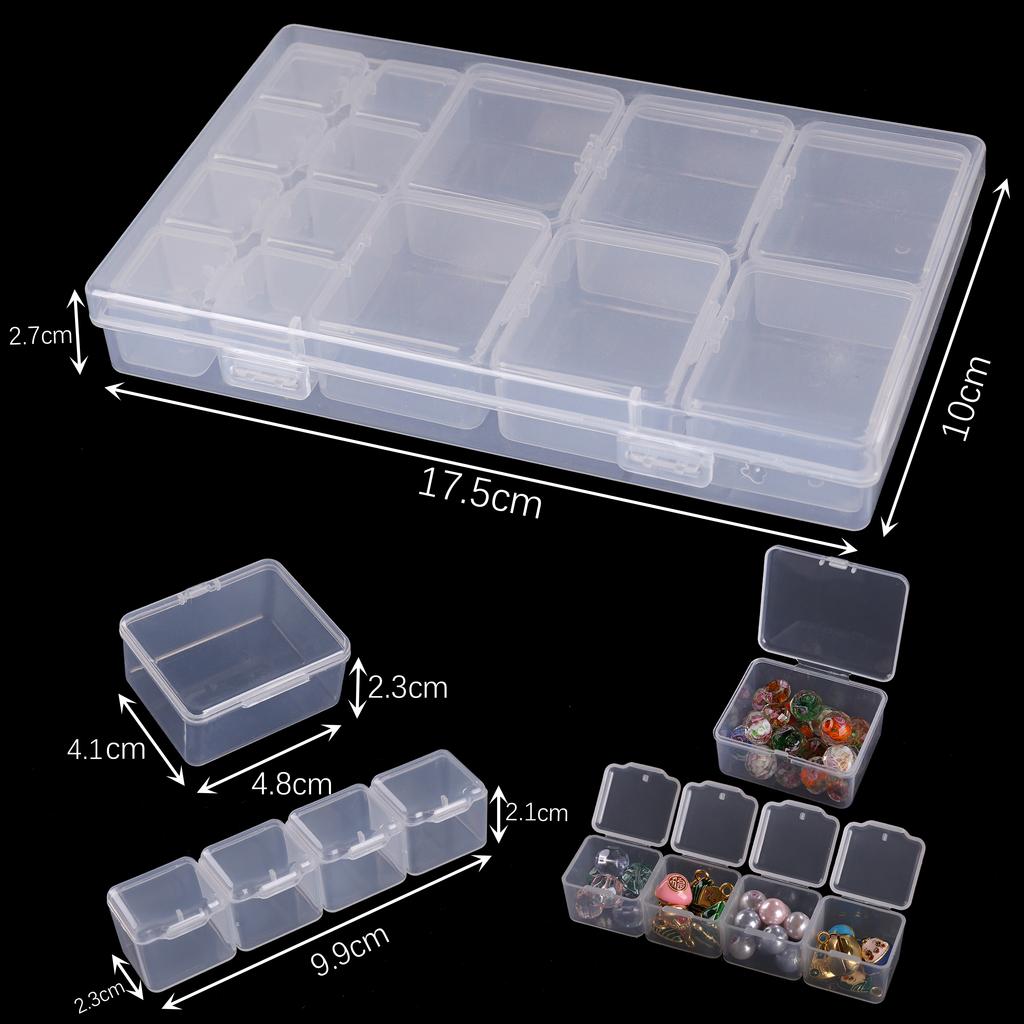 PP Material Multifunctional Portable Storage Box For DIY Bracelets Necklaces Jewelry Arrange Storage