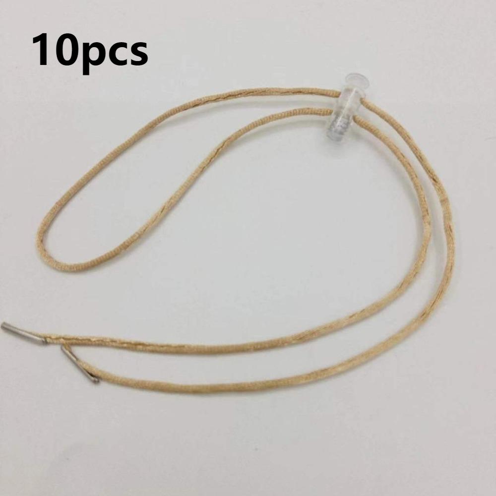 10pcs Anti-lost Hat Chin Cord Straps Adjustable Hat Retainer Sun Hat Lanyard Straw Hat
