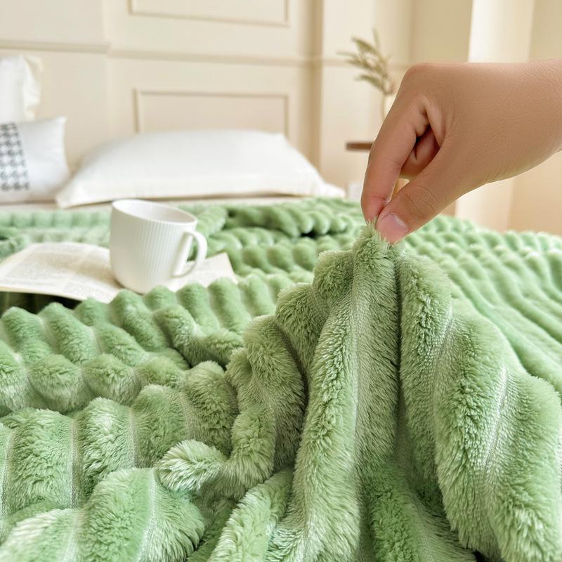 G5Z Плюшевое одеяло-мешок с завязками Кролик: Плотное, универсальное, теплое одеяло для сна и двойное одеяло.