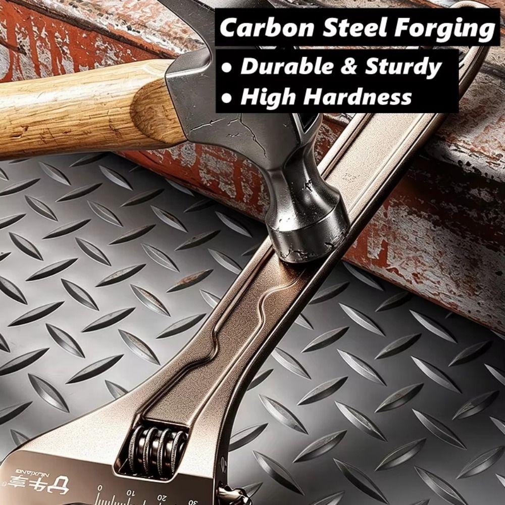 Long Handle Car Repair Wrench Carbon Steel Universal Spanner Adjustable Wrench Mechanical Workshop