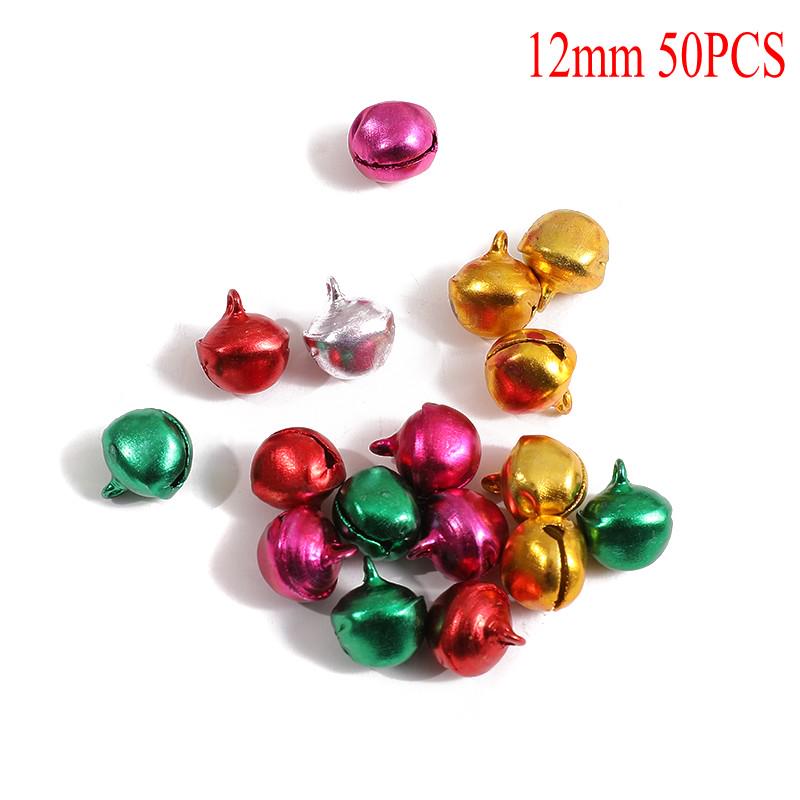 Random Mixed Color Size Cute Jingle Bell for DIY Christmas Party Decorative Accessories