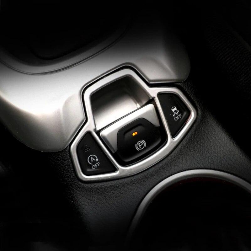 Для Jeep Compass 2017 2018 углеродное волокно электронный ручной тормоз кнопка ручного тормоза панель крышка отделка аксессуары для стайлинга