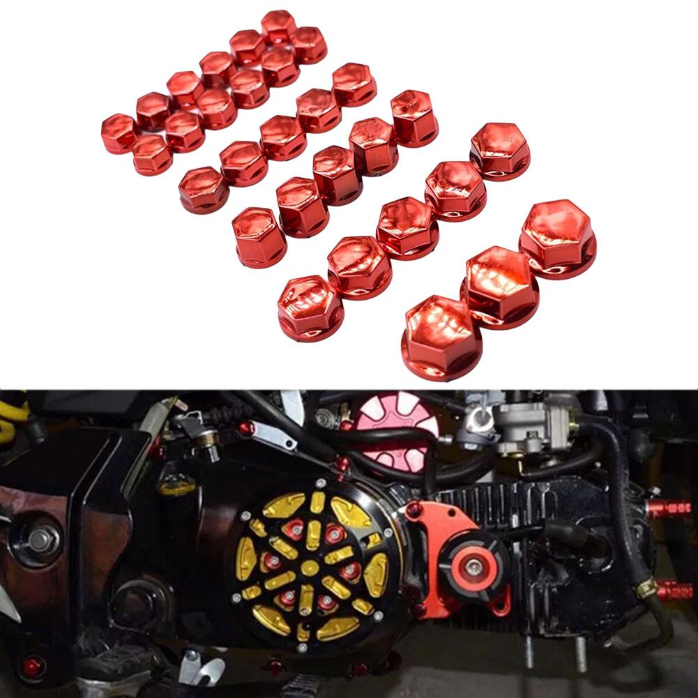Универсальный 30 шт. мотоциклетный моделирующий гайка с покрытием декоративная крышка винта для Yamaha для Kawasaki для BMW мотоциклетный винт гайка крышка