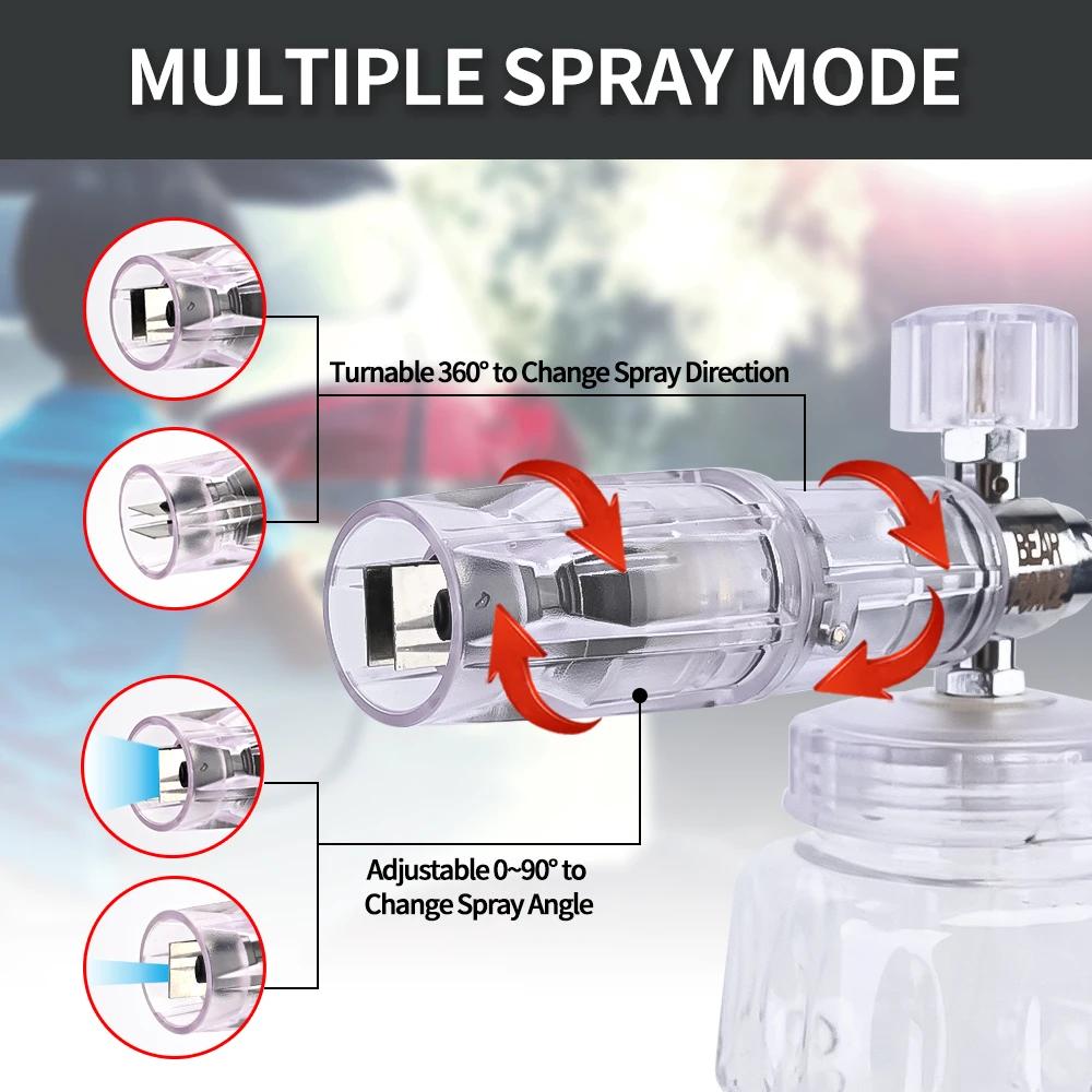 Мойка высокого давления из алюминиевой пены, насадка для пены, автомойка, пенообразователь для Karcher Elitech Bort AR Bosch Michelin, мойка высокого давления