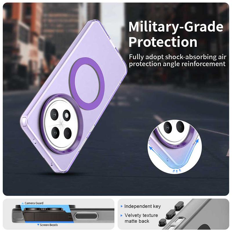 Для OPPO Reno 12F Конфетный цвет Для Magsafe Беспроводная зарядка Магнитный чехол для OPPO Reno 12F Ударопрочная Мягкая накладка Funda