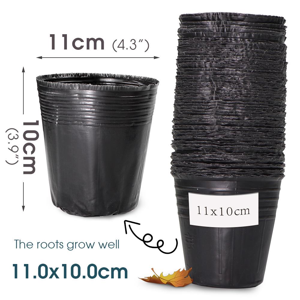 10-100 шт 21 размера горшков для выращивания рассады пластиковые контейнеры для рассадных растений мешки для рассады для сада теплица цветы