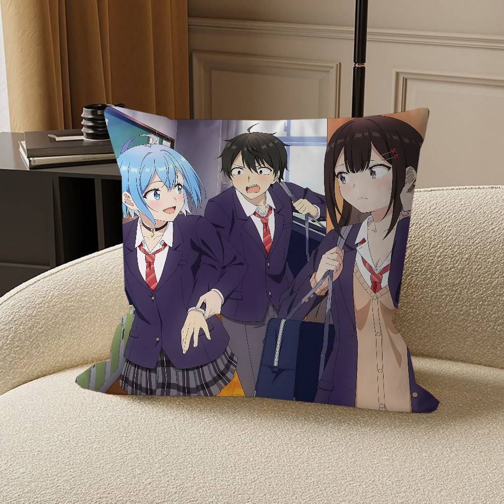 Anime Can A Boy-Girl Friendship Survive Stitch Lucky Dragon Pillow Cover Sofa Cushion Cover Home Room Decoration Children Gift