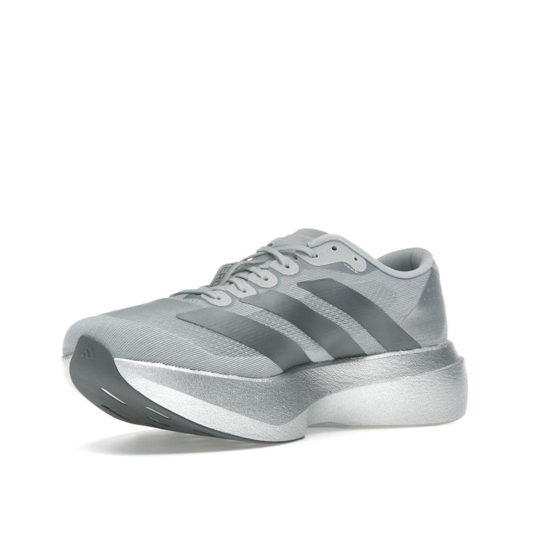 Adidas Adizero Evo SL серебристый металлик мужские кроссовки серый железо-металлик Halo-Silver JR3419