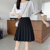 WTEMPO Женские плиссированные юбки, эластичная юбка с высокой талией в консервативном стиле, Harajuku Y2K, уличная одежда для девочек, школьные повседневные юбки для косплея