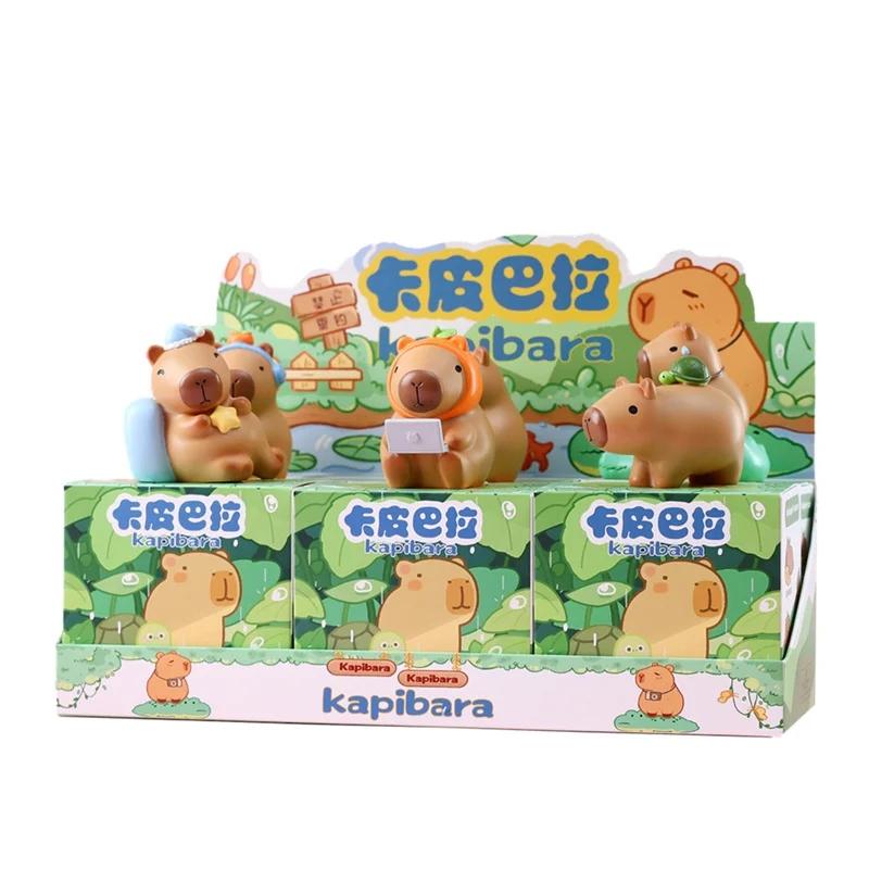 Новая Капибара Blind Box Животное Капибара Фигурка Игрушки Сюрприз Коробка Kawaii Модель Действия Подарок Ребенку на День Рождения