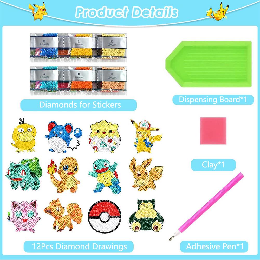 5D DIY тематические наклейки для алмазной живописи для начинающих для Pocketbook, чашки, телефона