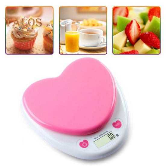 Mini Scale Minimalistic Stylish Large Screen Display Practical Rice Grains Digital Kitchen Heart-shaped Scale for Laboratory