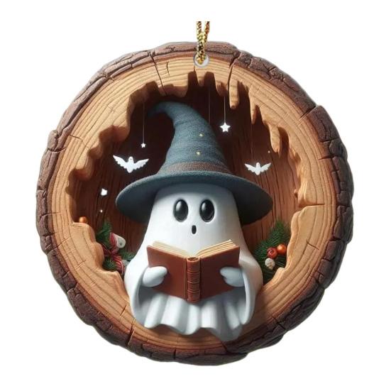 Животное Рождественское Украшение 2D Плоское Лесное Животное Украшение на Рождественскую Елку Акриловая Подвеска Лесной Кулон