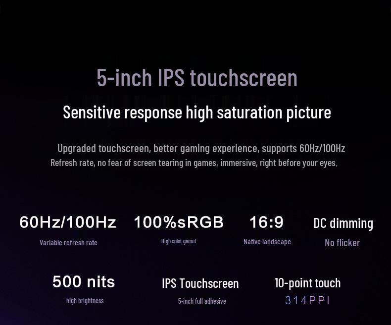 Портативная игровая консоль E6Plus 5" Сенсорный HD экран, RK3566, Двойная система, Поддержка WiFi и трансляции экрана