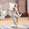 European Cute Elf Girls Resin Angel Figurines Office Desk Fairy Statue KTV Bar Ornaments Decor Home Furnishing Decoration Crafts