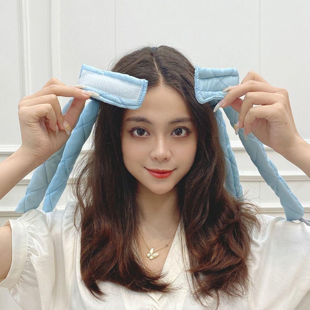 DIY Overnight Hair Rollers Flexible No Heat Curling Rod Removable Heatless Hair Curlers  Sleeping
