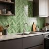 Kitchen Backsplash Sticker 2 Pcs Wall Tile Stickers, Peel And Stick Backsplash, Self Adhesive Oil-proof Waterproof Decals for Kitchen, Bathroom,