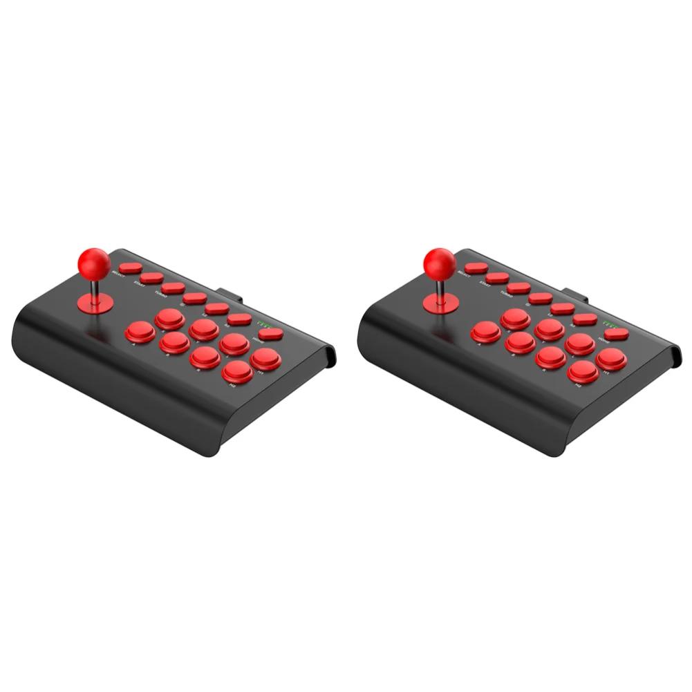 6In1 Retro Arcade Console Game Joystick Rocker Wireless Bluetooth Wired 2.4G Fighting Controller for Nintendo Switch PS4 PS3 PC