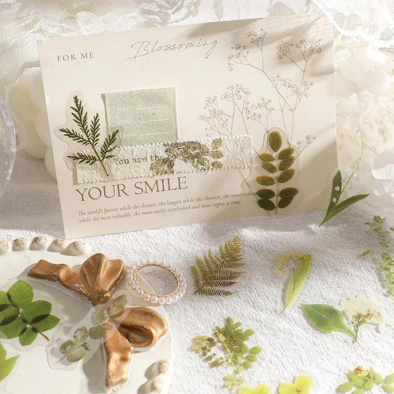 Набор из 45 шт. наклеек ПЭТ с языком цветов для ведения журнала, для упаковки подарков, скрапбукинга, альбома, планера, журнала, для DIY-творчества