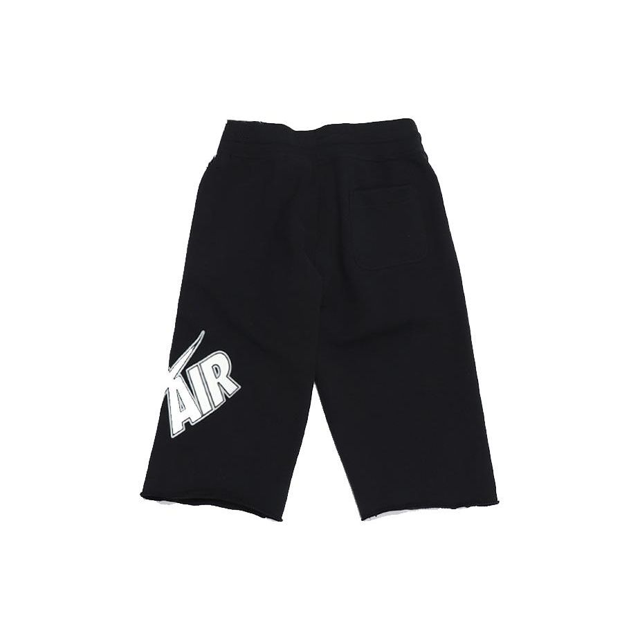 Nike Прямые шорты с эластичным поясом на шнуровке с логотипом и принтом Мужские шорты черные 704685-010