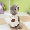 Bear Pattern Puppy Sweatshirt Sleeveless Dog Vest Puppy Outfit Winter Puppy Clothes  Outdoor Use