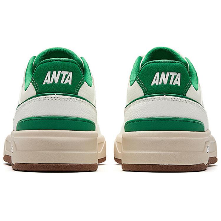 Anta Flame 1.0 Модные Удобные Нескользящие Износостойкие Низкие Кеды Мужские Кроссовки Бело-зеленые 112528091-2