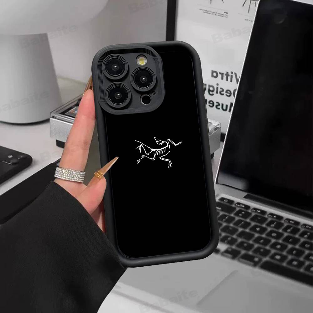 Classic Outdoor LOGO A-Arc T-Teryx Silicone Soft Phone Case For IPhone 17 16 14 13 12 11 15 Pro Max Plus Air Cover
