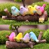 Artificial Little Bird Figurine Animal Model Home Decor Mini Garden Accessories