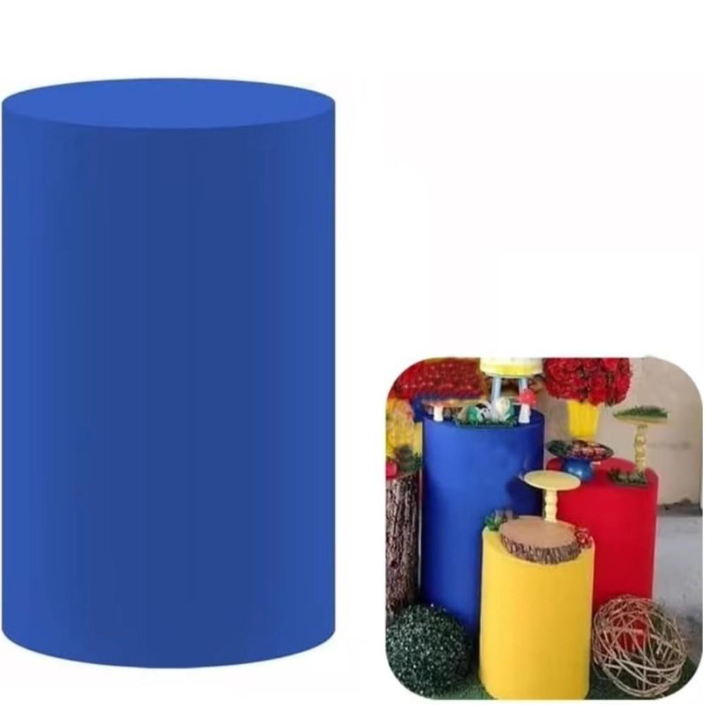 Polyester Desserts Tablecloth Reusable Party Wedding Decor DIY Cylinder Cover  Cake Column Backdrop