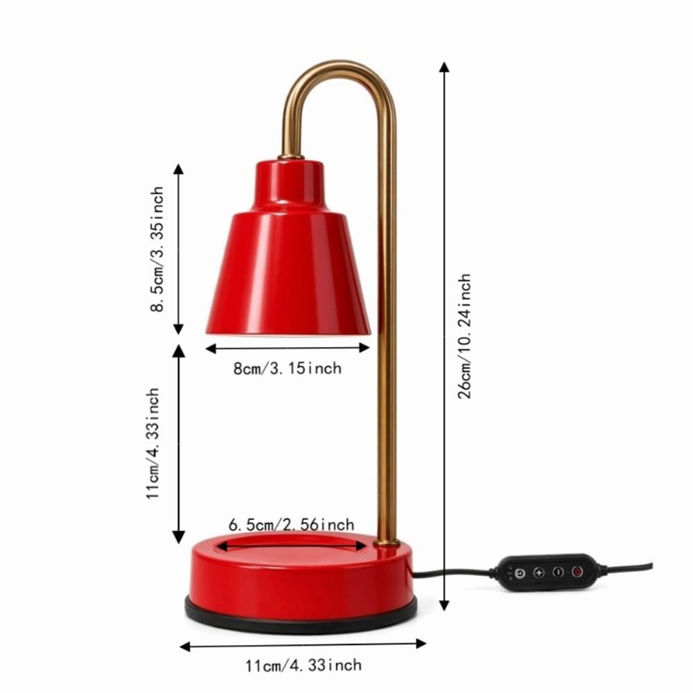 Metal Base Candle Lamp US Plug Desk Lamp Fashionable Candle Warmer Lantern Bedroom