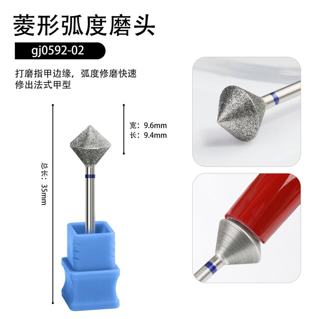 Фабричная алмазная полировальная головка для ногтей, полировальная головка для удаления ногтей, инструмент для полировки ногтей