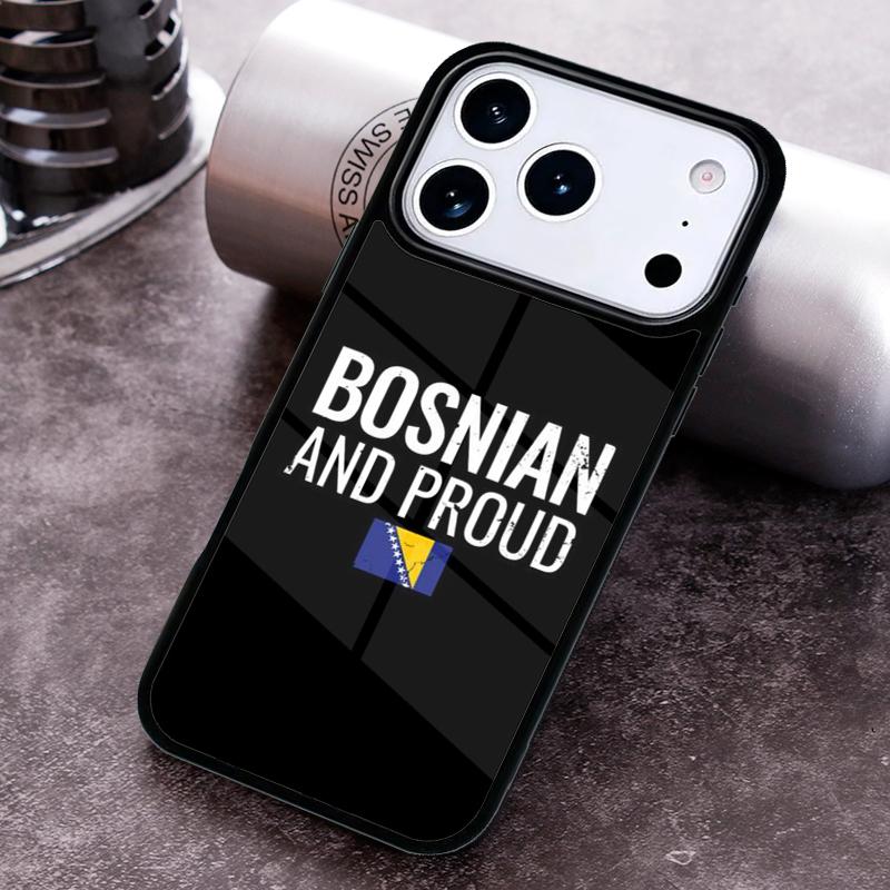 Чехол для телефона с флагом Республики Босния для iPhone 17 16 15 Pro Max Air 14 13 12 11 Plus Ударопрочный Чехол Capa